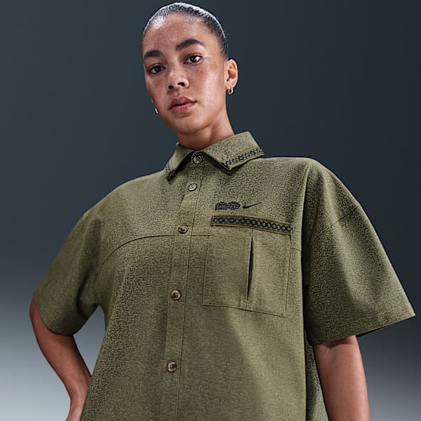 売れ筋商品|||ナイキ シャツ レディース トップス X NAOMI OSAKA - Button-down blouse - light bone/phantom Nike Sportswear X NAOMI OSAKA - Button-down blouse - light